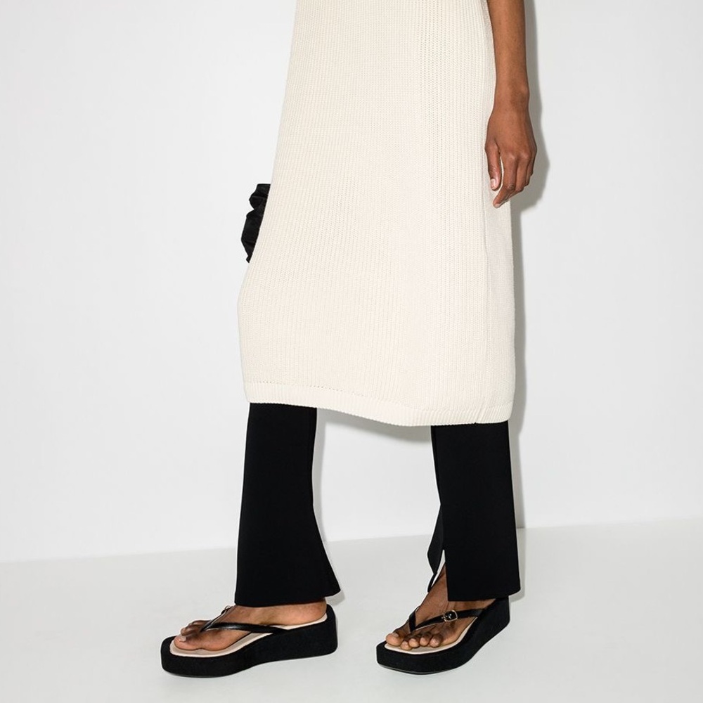 Jacquemus Les Tatanes Lin flatform platform flip flop sandal - Picture 2 of 8